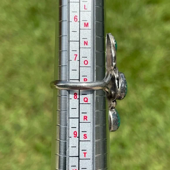 Scott Dave Navajo Sterling Silver Malachite Ring Size 7.75 - Picture 5 of 13